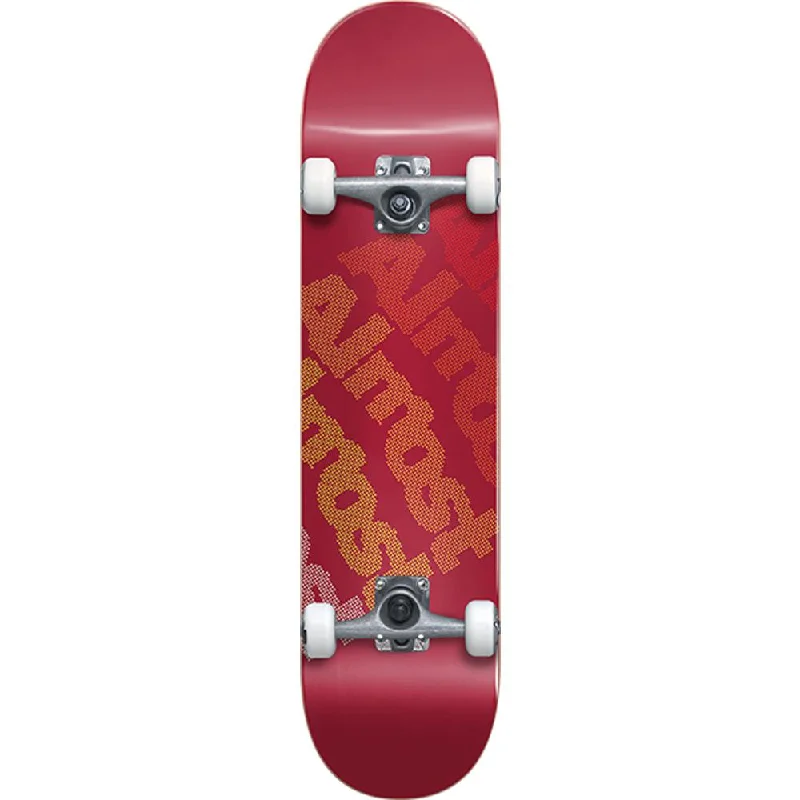 Almost Light Bright Red First Push 7.75" Complete Skateboard