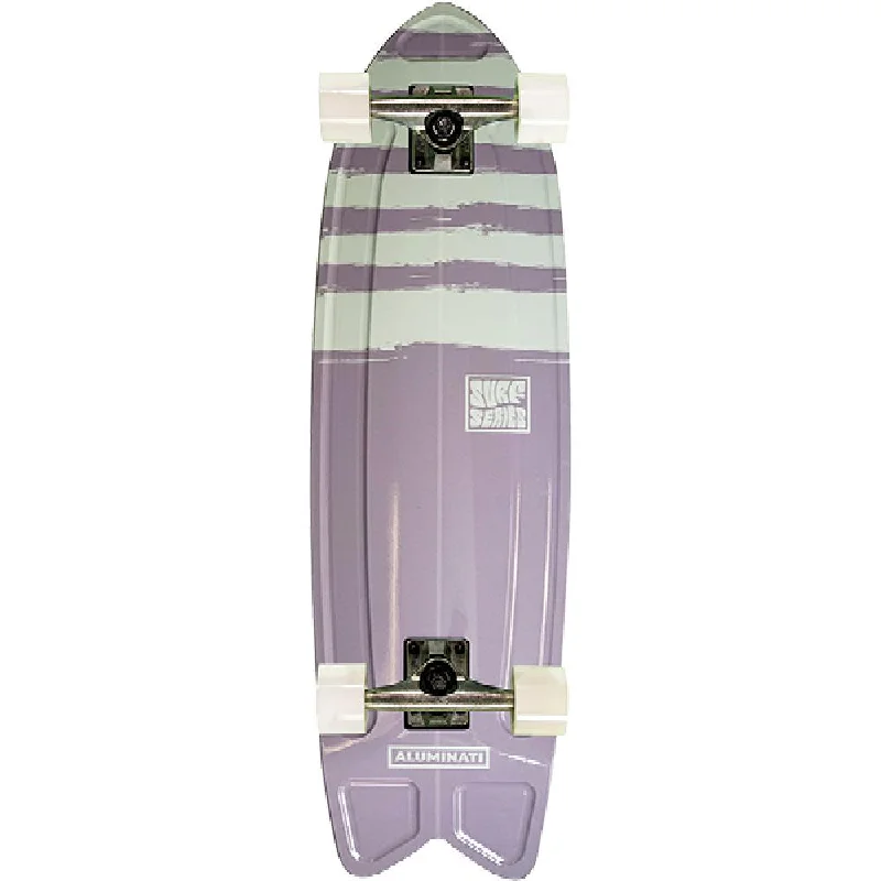 Aluminati Stripes 28" Summer Surf Fishtail Cruiser Skateboard