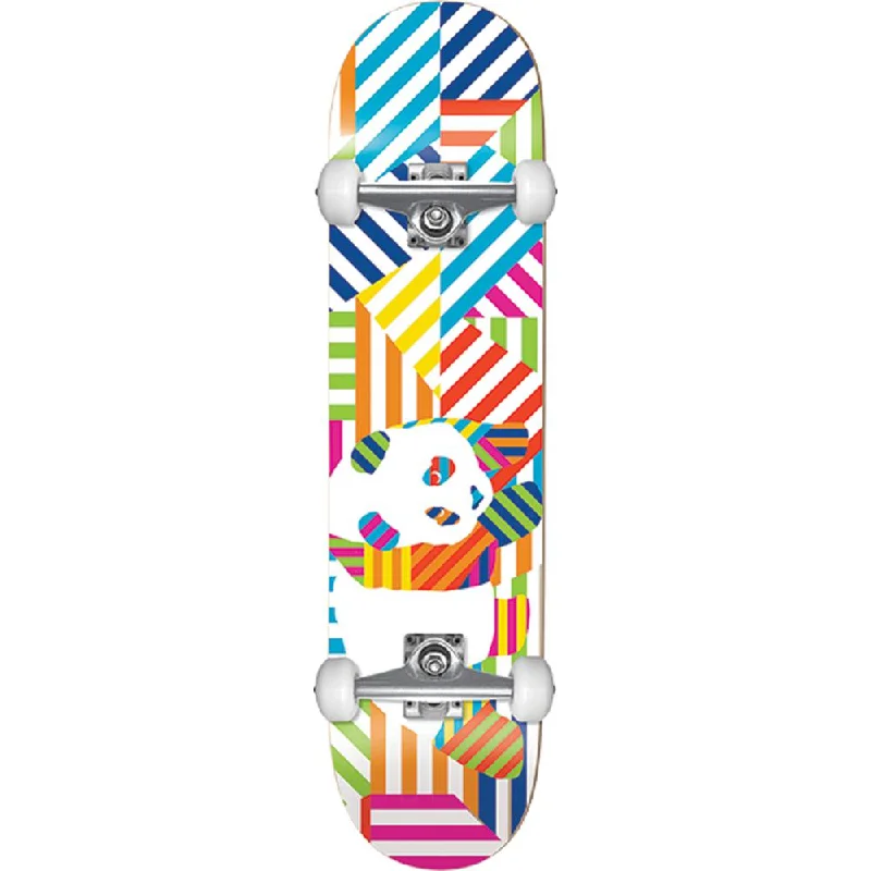 Enjoi Panda Stripes First Push Softwheels White/Multi 7.75" Skateboard