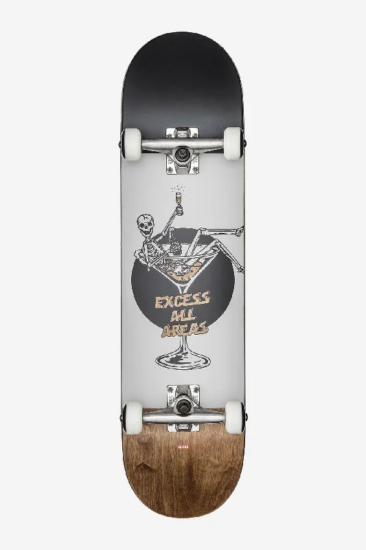 G1 Excess - White/Brown - 8.0" Complete Skateboard