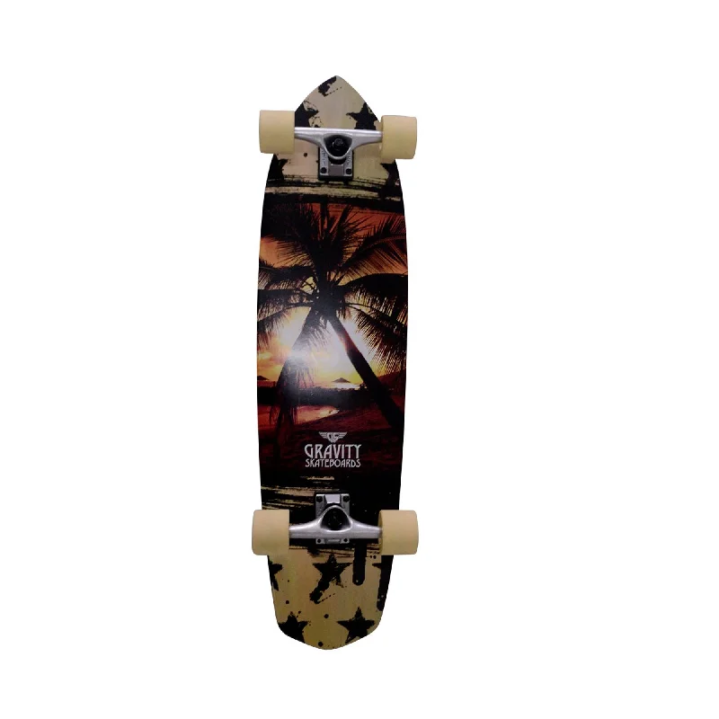 Gravity Last Resort 36" Longboard Skateboard - Palms