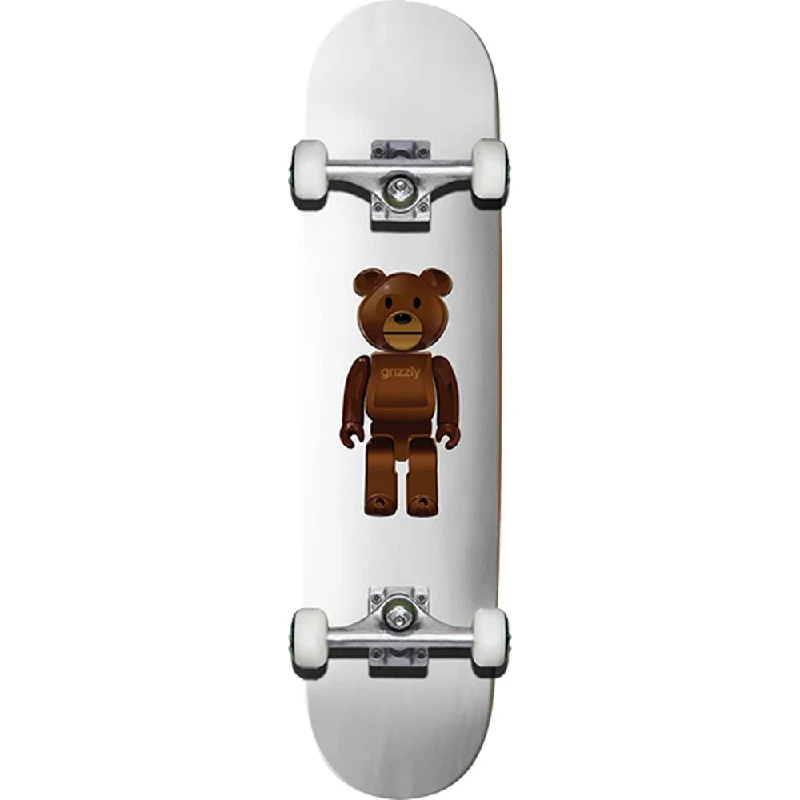 Grizzly No Batteries White 7.5" Complete Skateboard