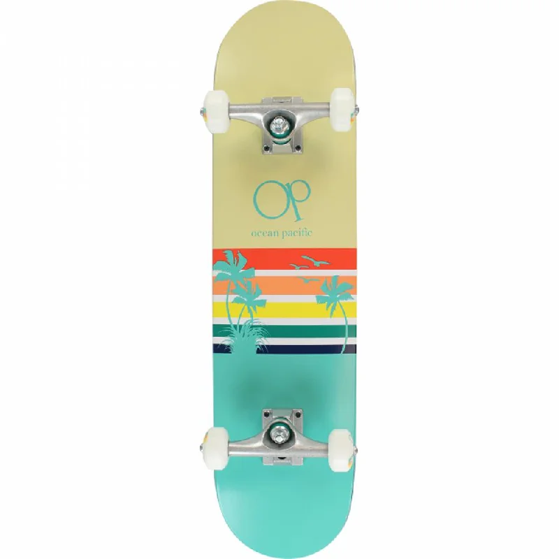 Ocean Pacific Sunset Vintage Teal 7.5" Complete Skateboard