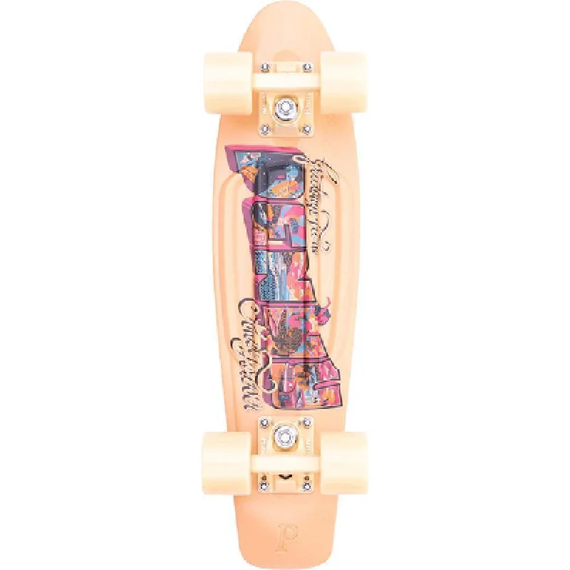 Original Penny Board 22" Postcard Coastal Peach Skateboard Cruiser