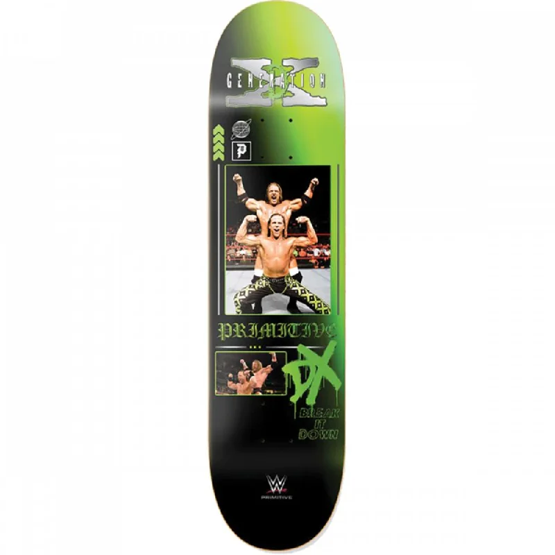 Primitive WWE DX Team 8.0" Black Skateboard Deck