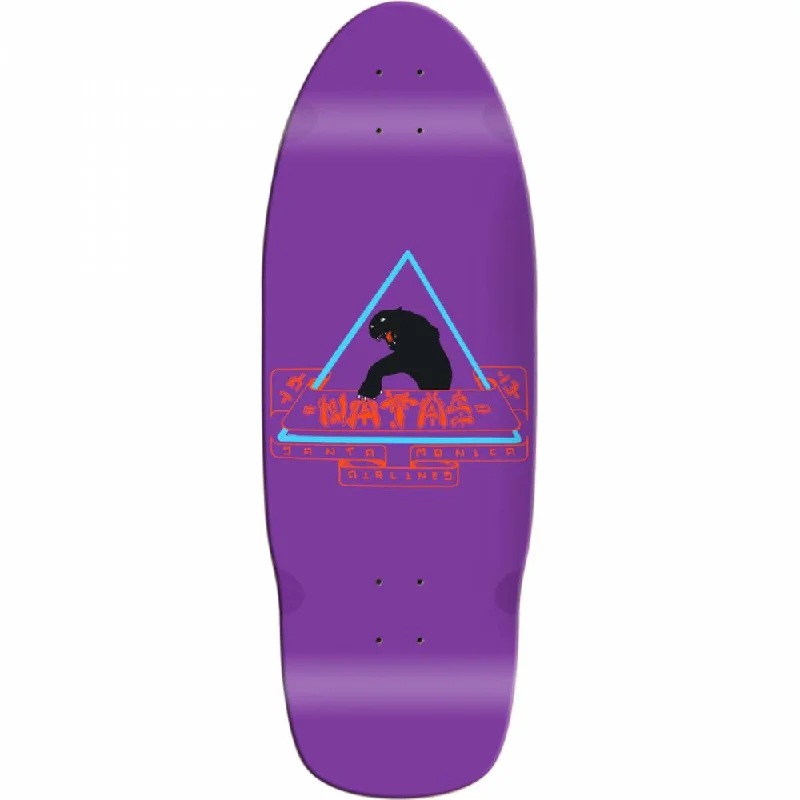 Santa Monica Airlines Natas 10" Purple Skateboard Deck