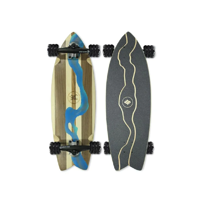 Shark Wheel River Cruiser 29.5" Skateboard (Handmade Board)