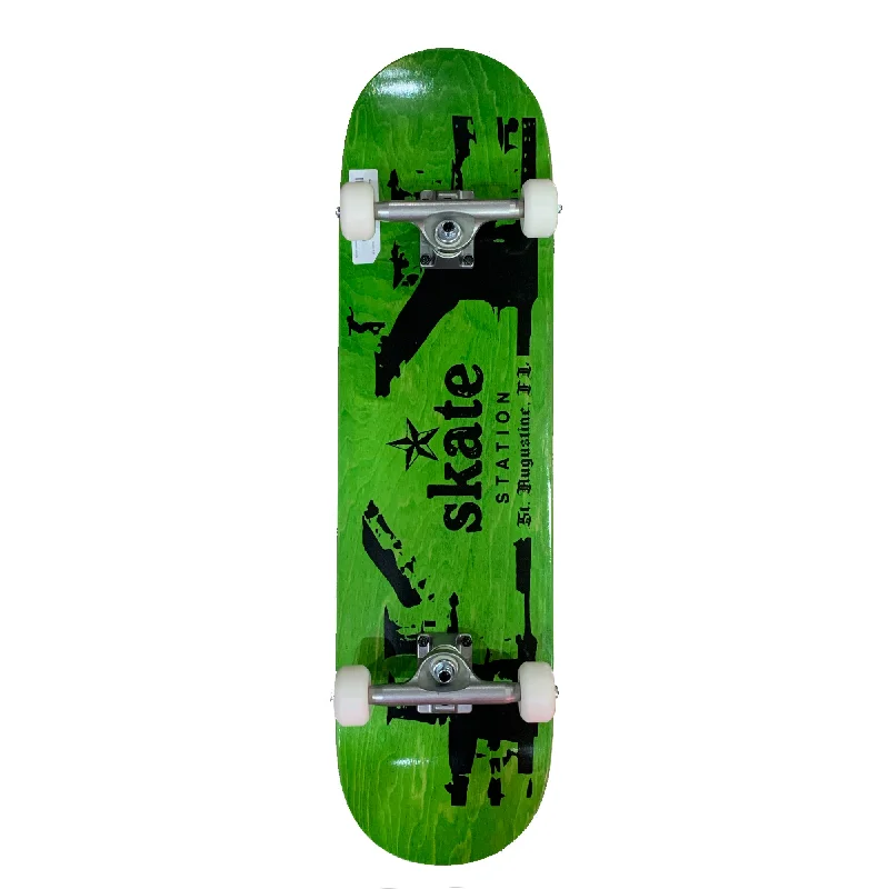 Skate Station Bridge Gap 8.25" Complete Skateboard - Green