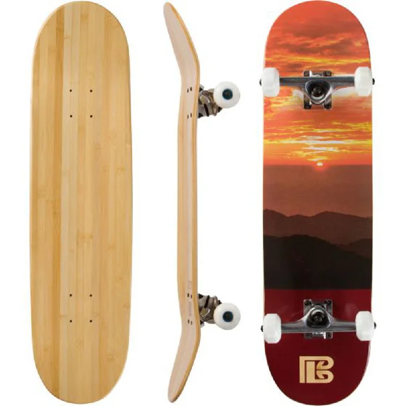 Sunset Graphic Bamboo Skateboard