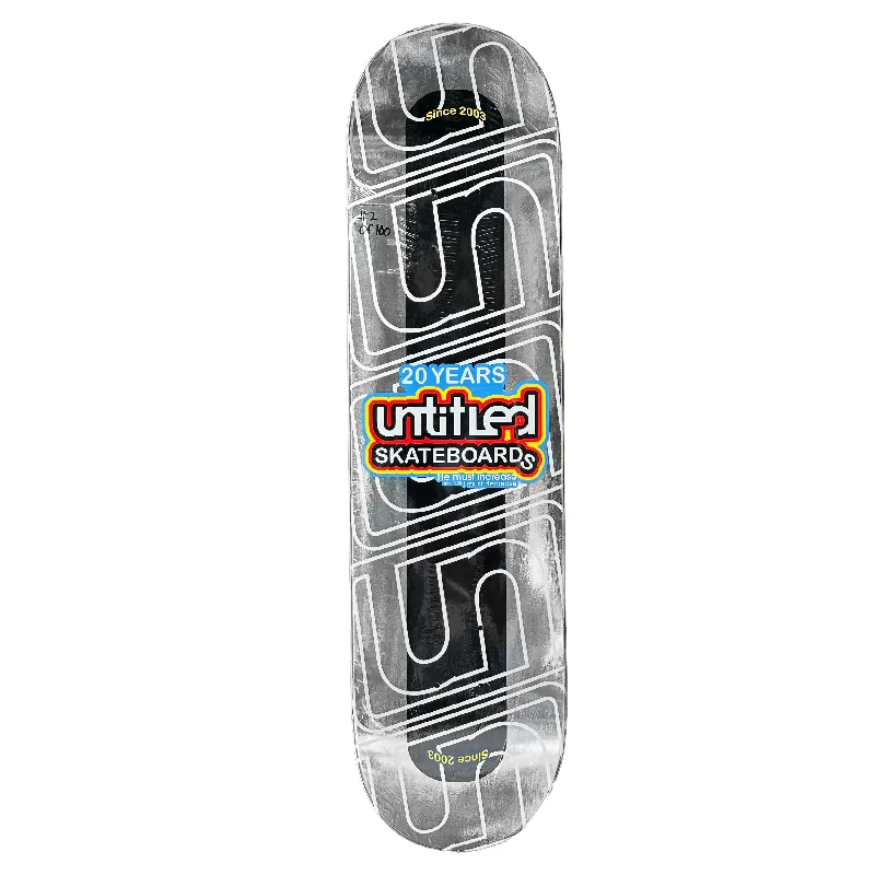 Untitled Skateboards 20 Year "Limited Edition" Silver Foil Board