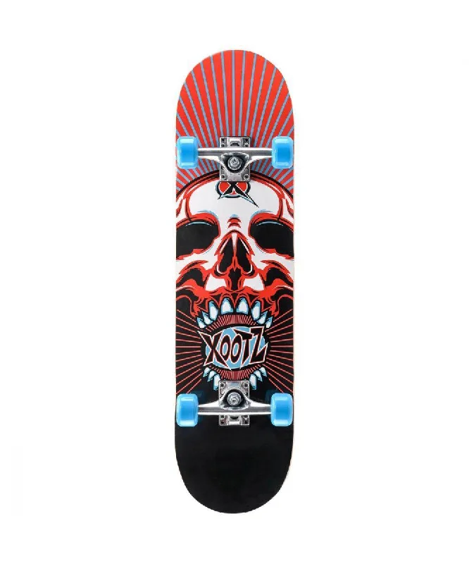 XOOTZ Double Kick Double Kick, 31-Inch, Trick Skateboard, Skull