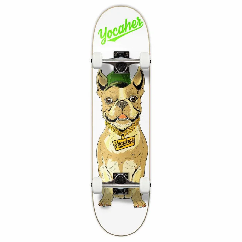 Yocaher Cool Pup French Bulldog 7.75" Complete Skateboard