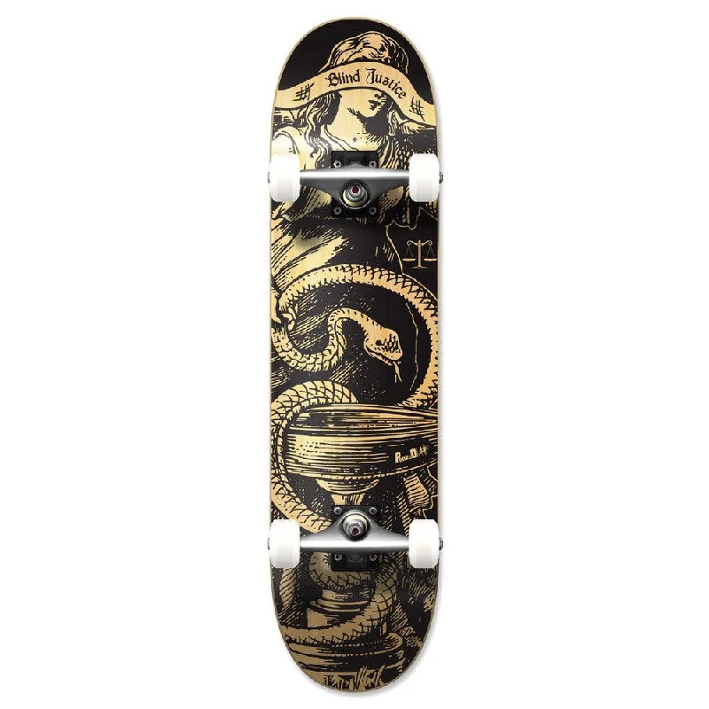 Yocaher Graphic Complete 7.75" Skateboard - Natural Blind Justice