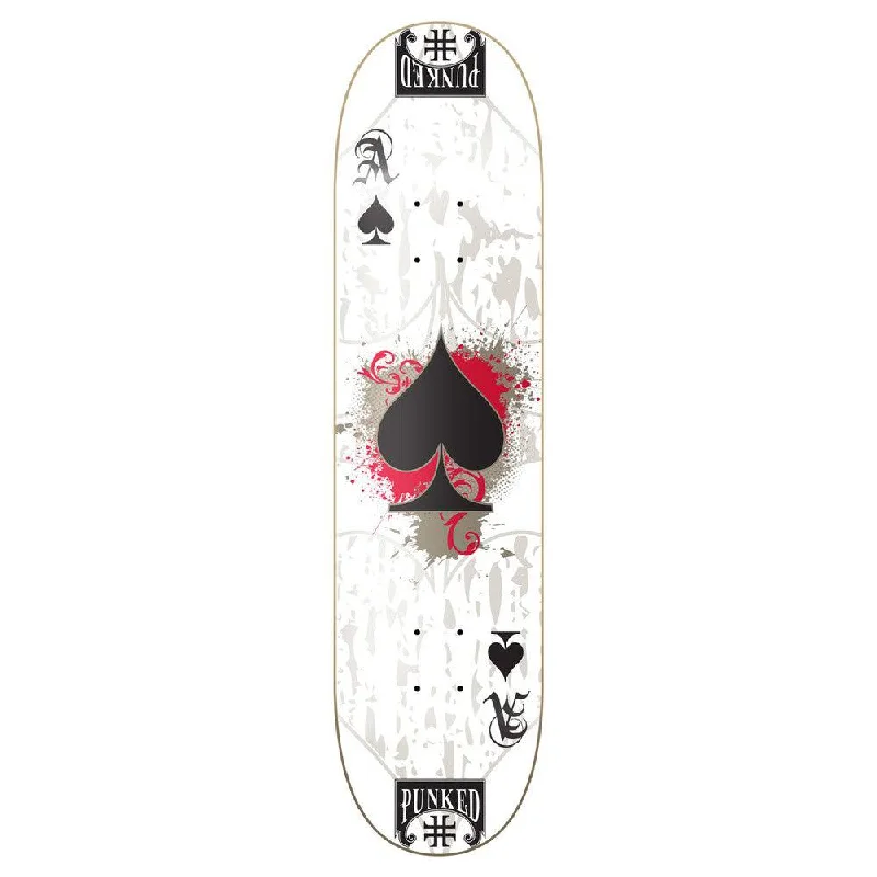 Yocaher Graphic Skateboard Deck - Ace White