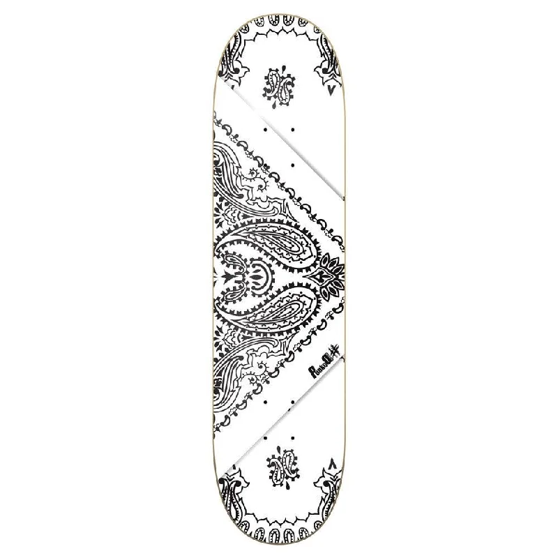 Yocaher Graphic Skateboard Deck - Bandana White