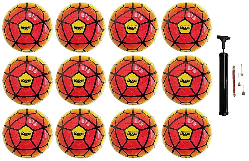 (Pack of 12) Biggz Premium Soccer Balls Durable Size 5