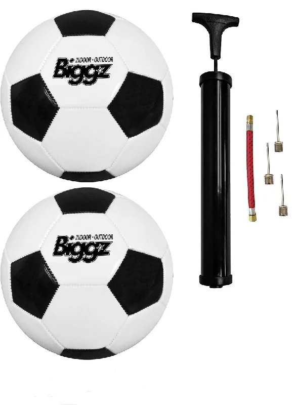 (Pack of 2) Biggz Premium Classic Soccer Ball Size 4