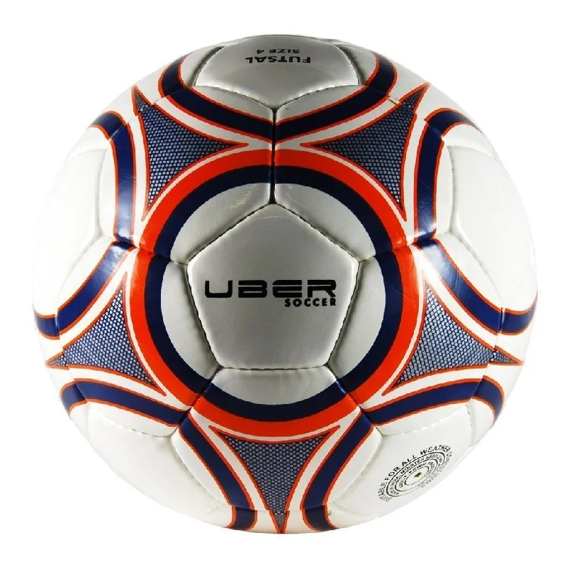 Uber Soccer Futsal Ball - Glossy Finish - Navy/Orange