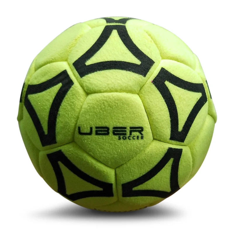 Uber Soccer Indoor Felt Soccer Ball - Neon Yellow