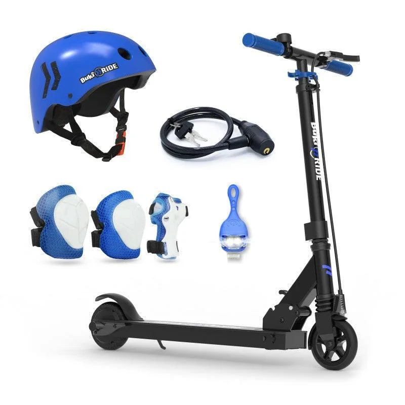 BUKI France Electric Battery Powered Scooter 125mm - Blue