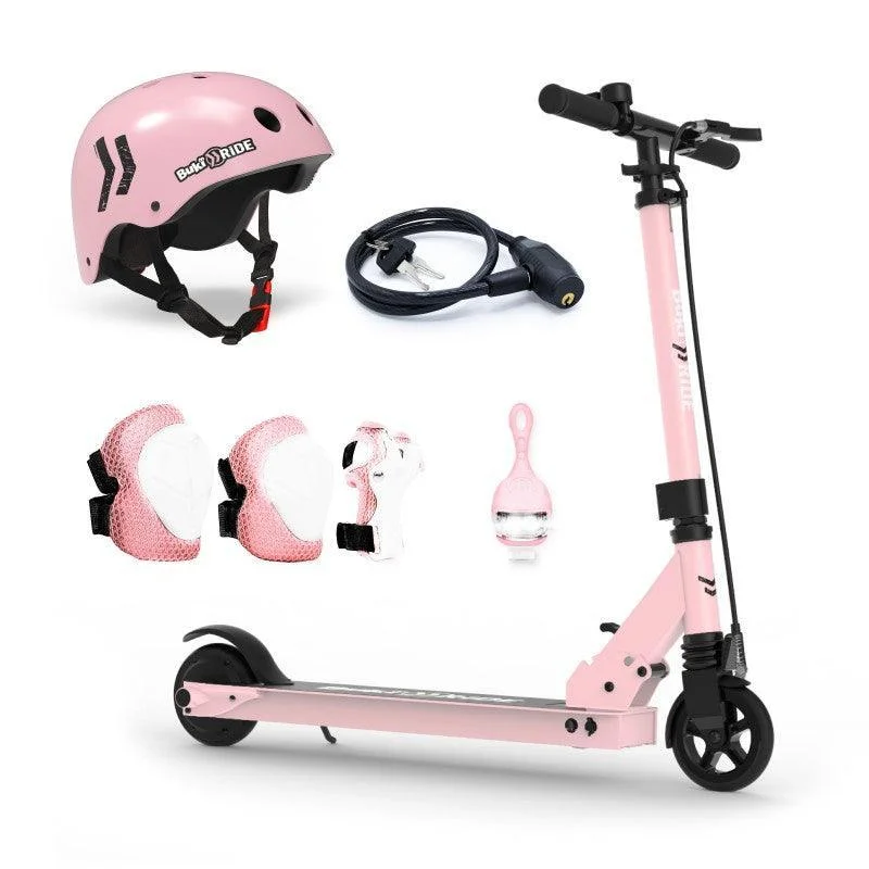 BUKI France Electric Battery Powered Scooter 125mm - Pink Gold