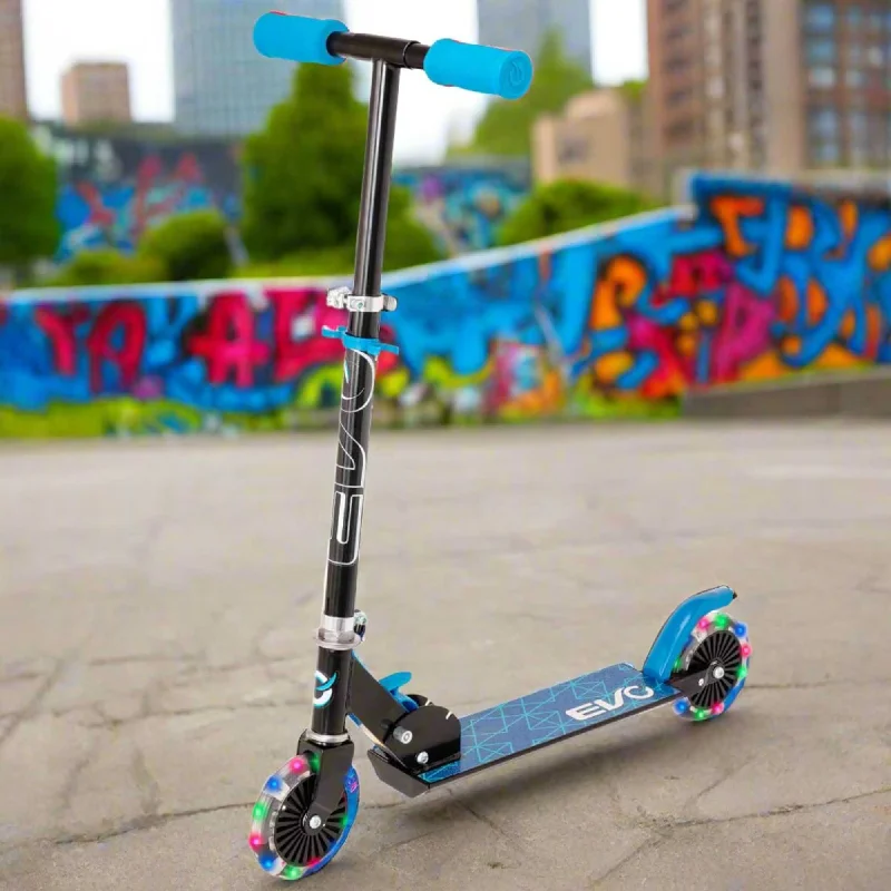 EVO Light Up Inline Scooter - Blue