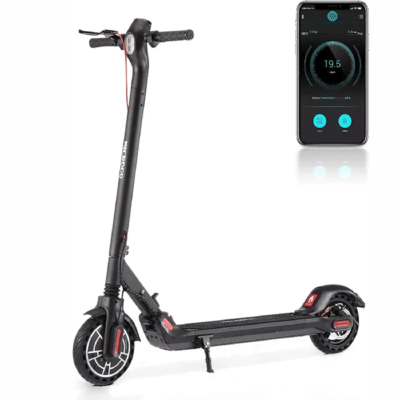 Foldable Electric Scooter for Adults with LED Display, Up to 19 mph, Black