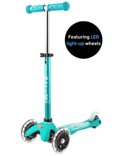 Mini Deluxe LED Scooter - Aqua