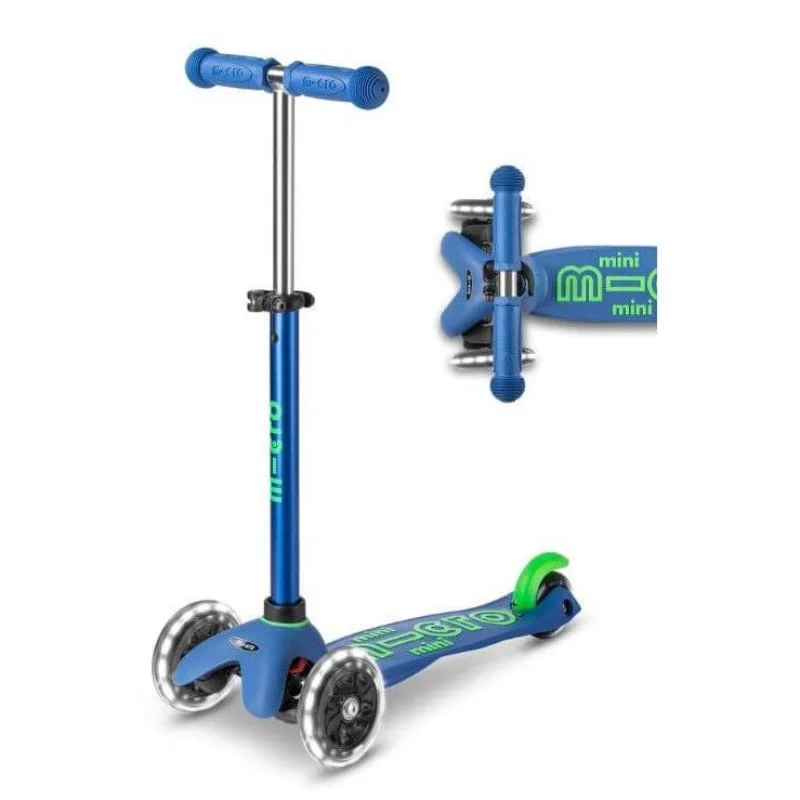 Mini LED Scooter - Crystal Blue (Blue w/Green)