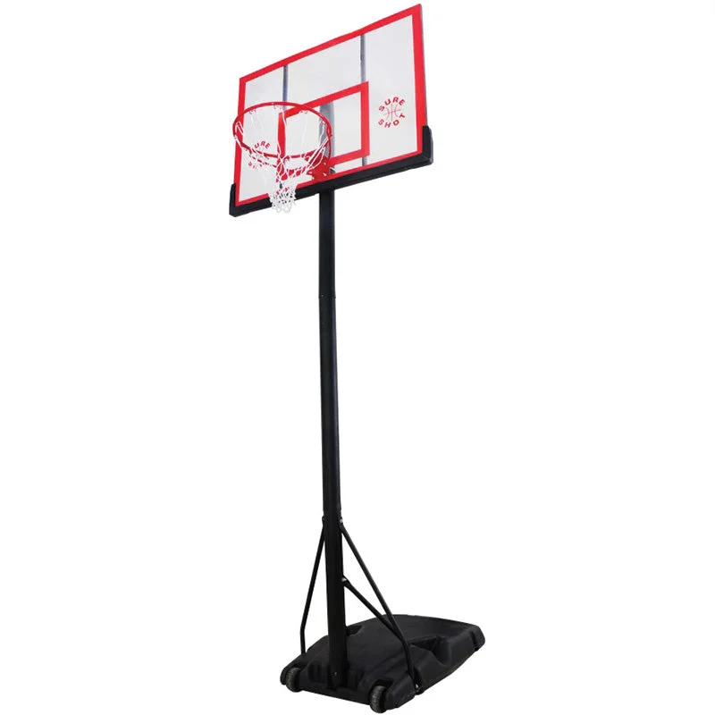 Sure Shot Portable Heavy Duty Basketball Hoop with Acrylic Backboard