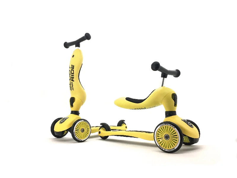 Scooter - Highwaykick 1 - 2 in 1 Kickboard/ Kickboard with Seat - Lemon