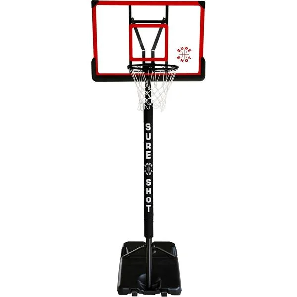 - Basketballs with extended durability-  Sure Shot 514 Portable Basketball Hoop with Acrylic Backboard