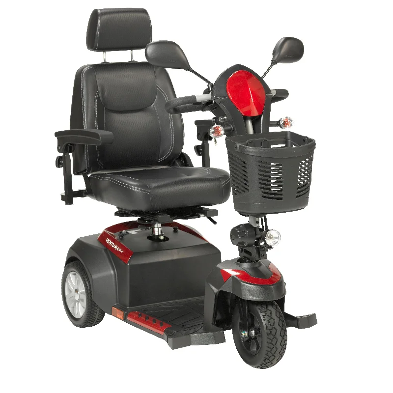 Drive Medical Ventura Power 3-Wheel Mobility Scooter With Captain Seat