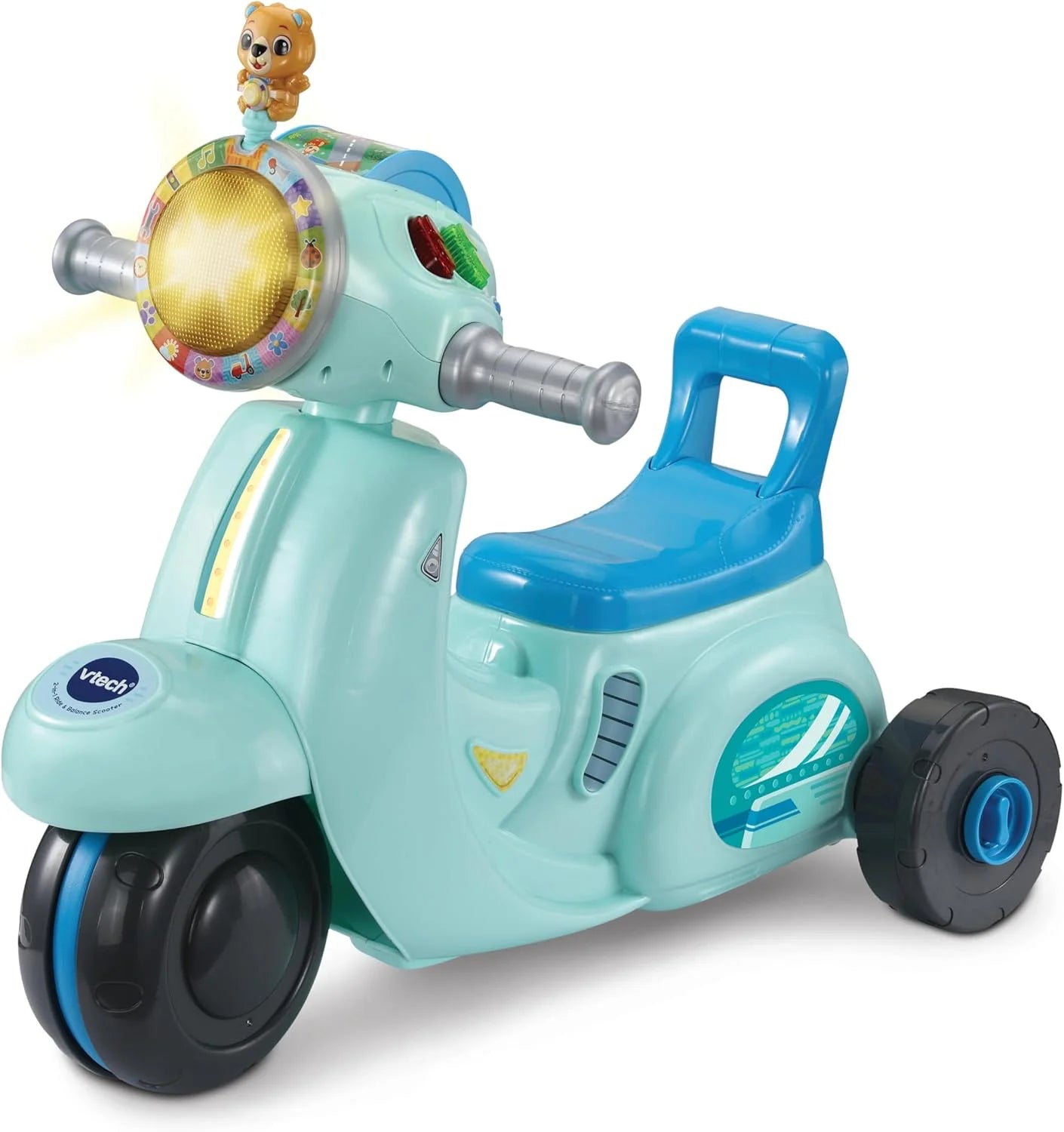 VTech Baby 2-in-1 Ride & Balance Scooter, Blue